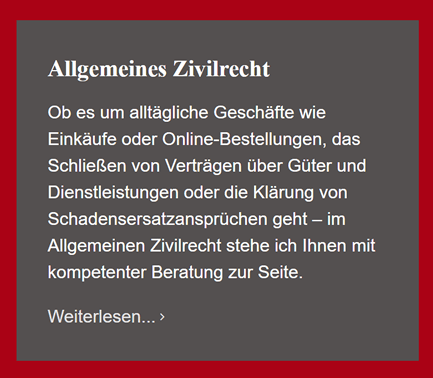Allgemeines Zivilrecht