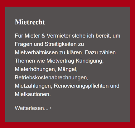 Mietrecht Anwalt bei Celle
