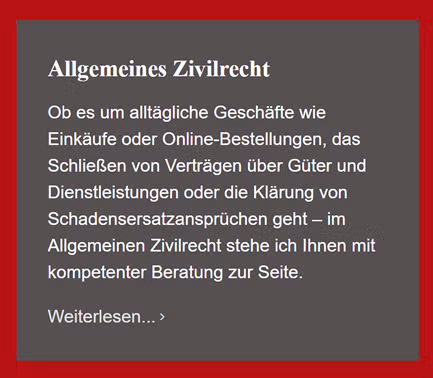 Allgemeines Zivilrecht